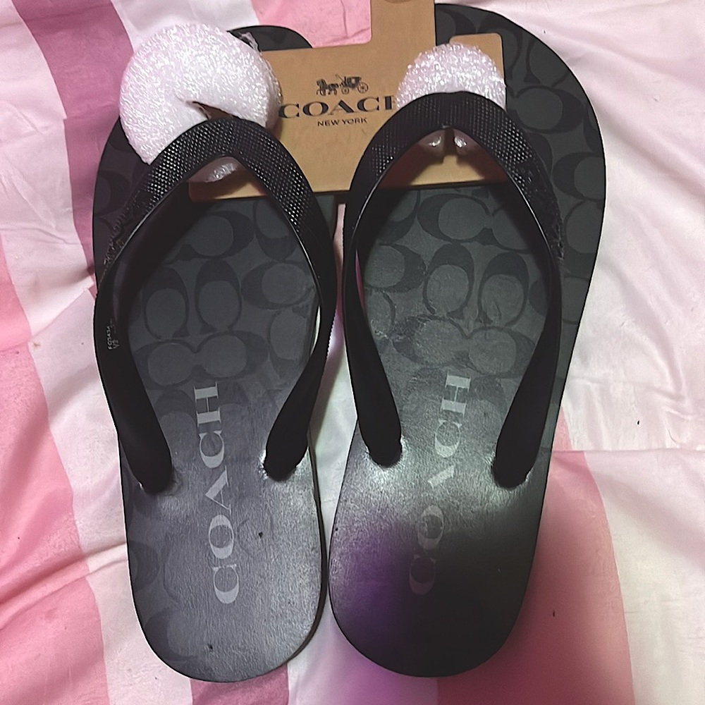 Coach open toe sandals